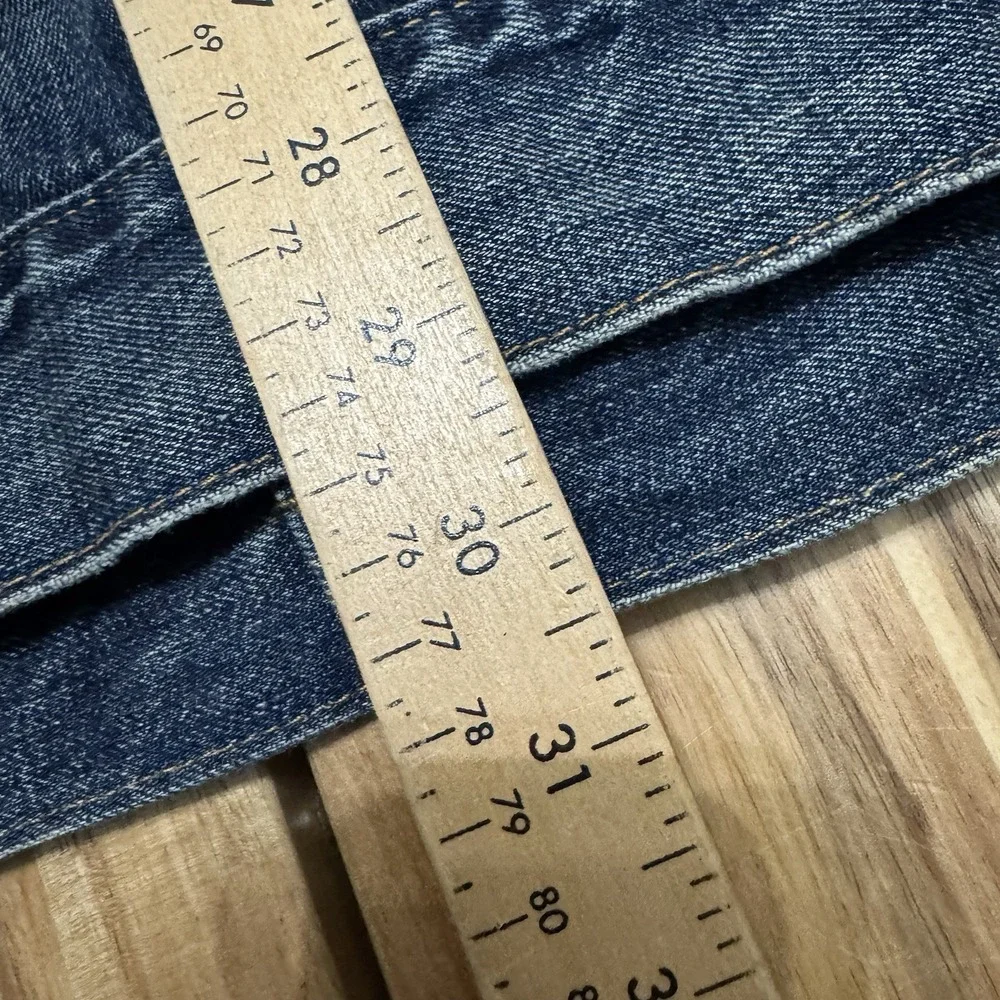 Polo Ralph Lauren Denim Jacket Mens 4XB Blue Dark Wash Jean Trucker Button Up